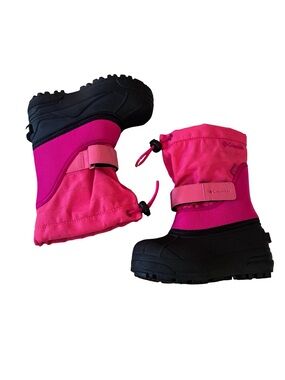 Columbia Girls Powderbug Hot Pink Winter Boots